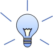 Dibujo que ilustra una lámpara de incandescencia.