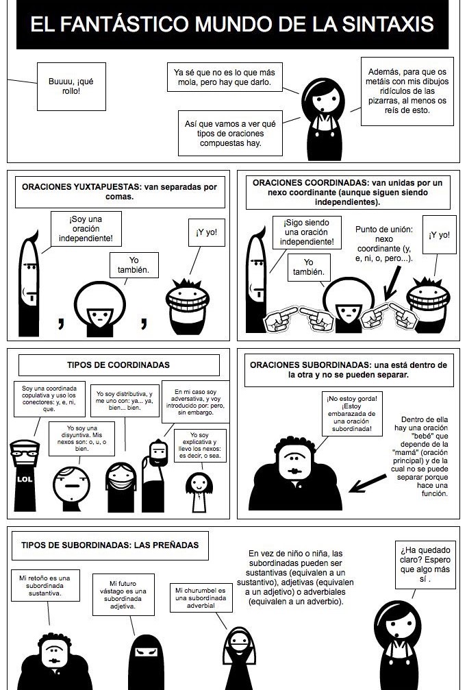 Cómic: Oración compuesta