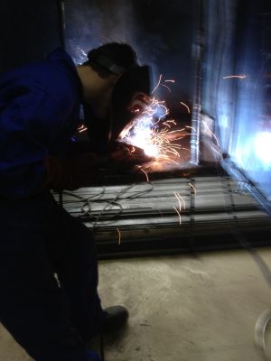 Traballando no taller
