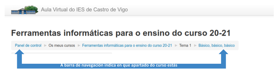 barra de navegación