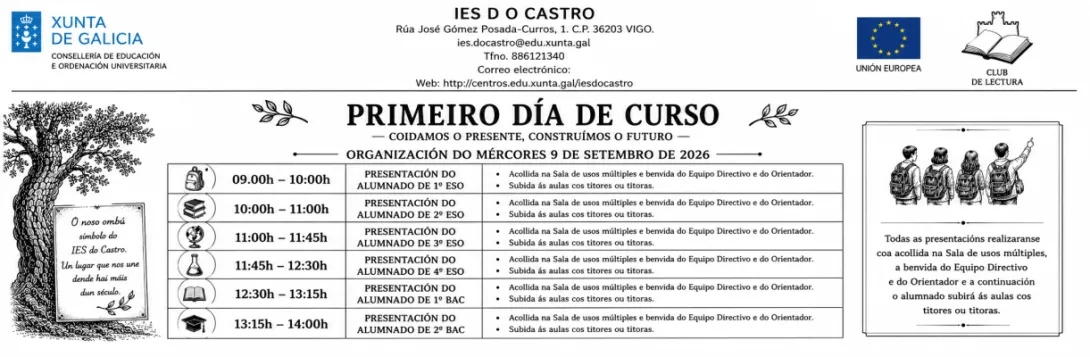 cadro de horarios