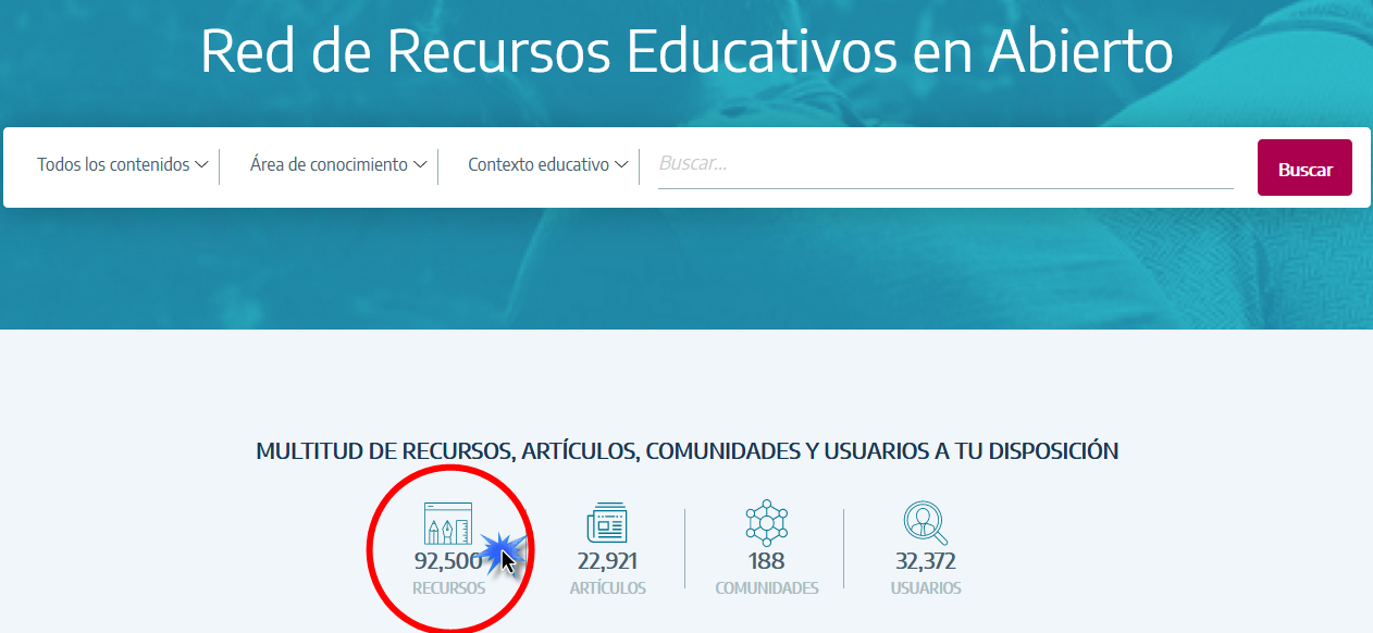 click en el contador de recursos click en el contador de recursos