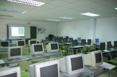 aula de informática no ano 2007
