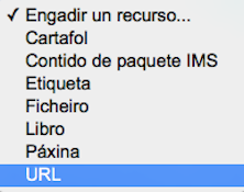 Engadir Recurso: URL