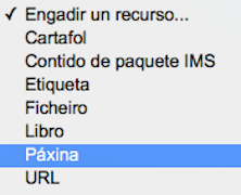 Menú Recursos "páxina"