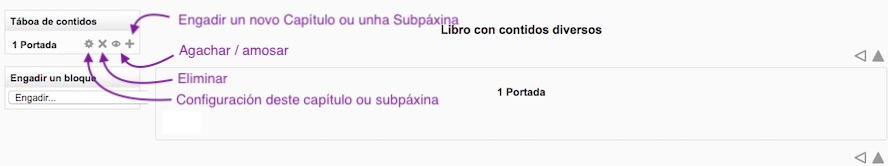 Engadir capítulos e páxinas nun Libro