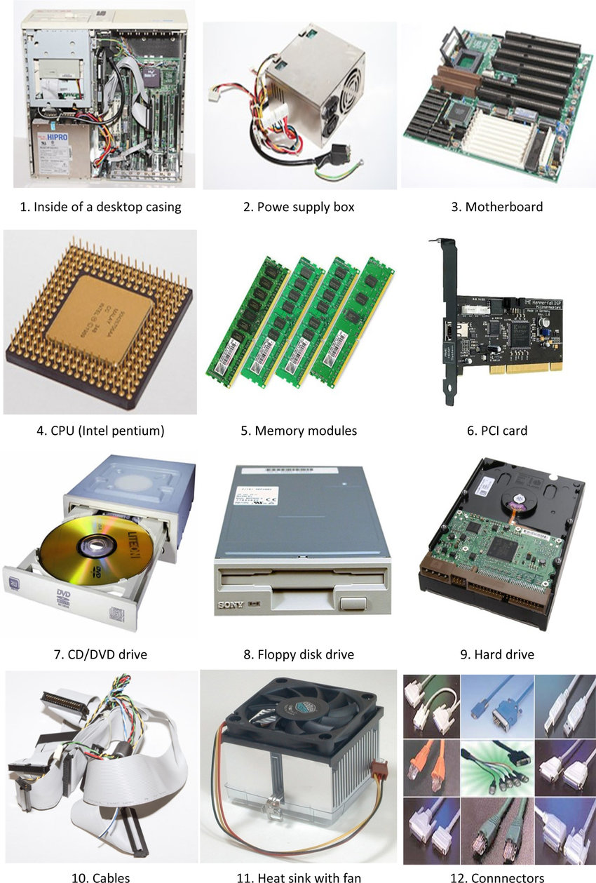 The-dismantled-parts-of-a-desktop-computer-case