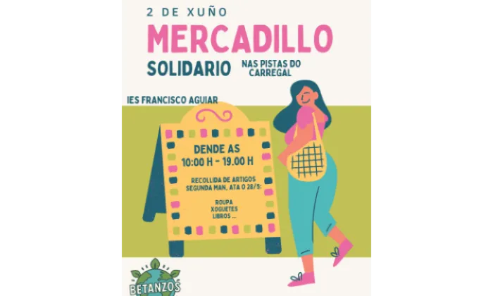 cartel mercadillo solidario