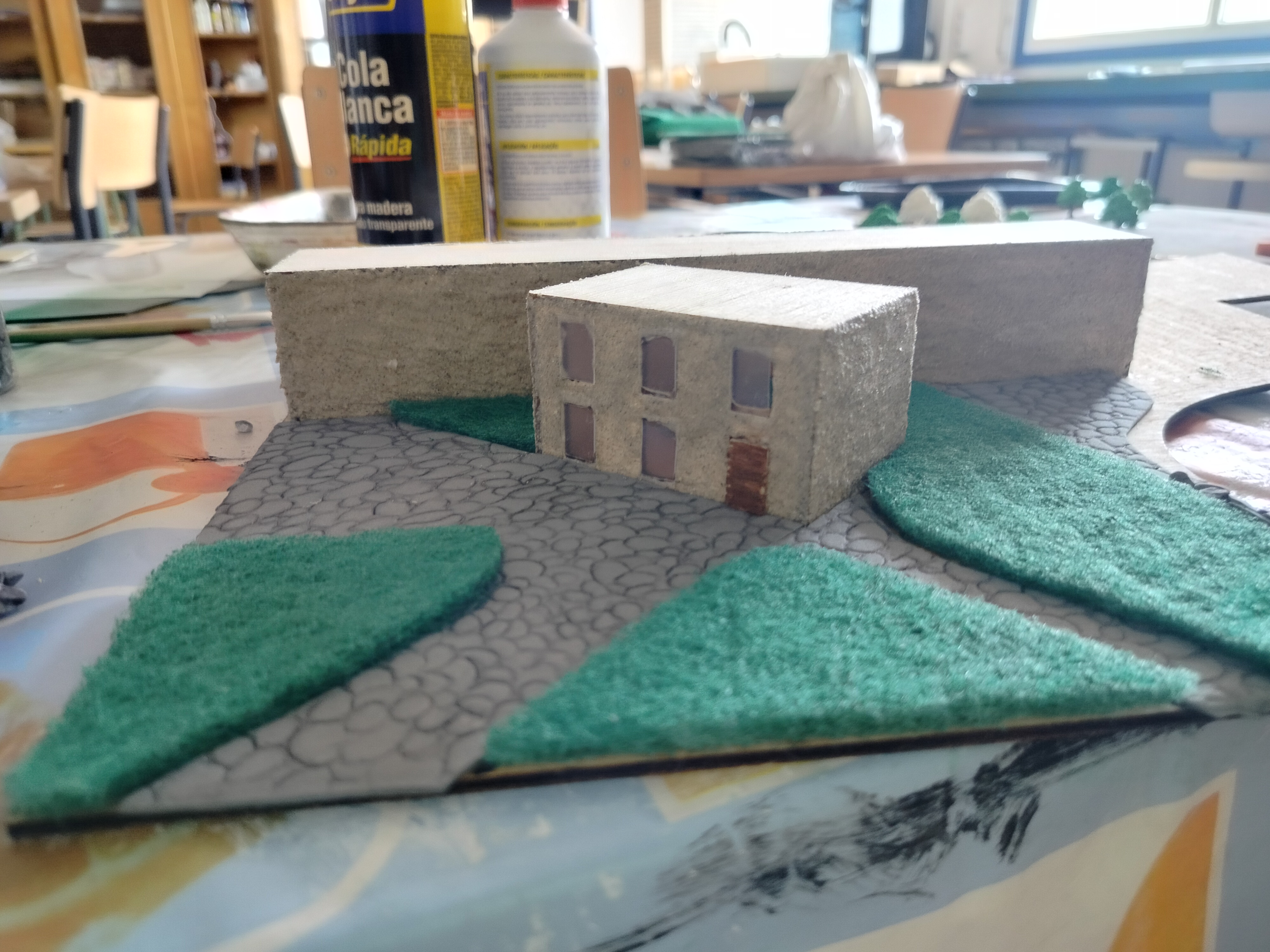 Maqueta do centro sociocomunitario