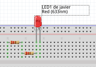 led rojo