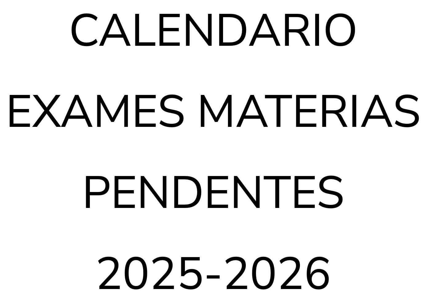 calendario pendentes