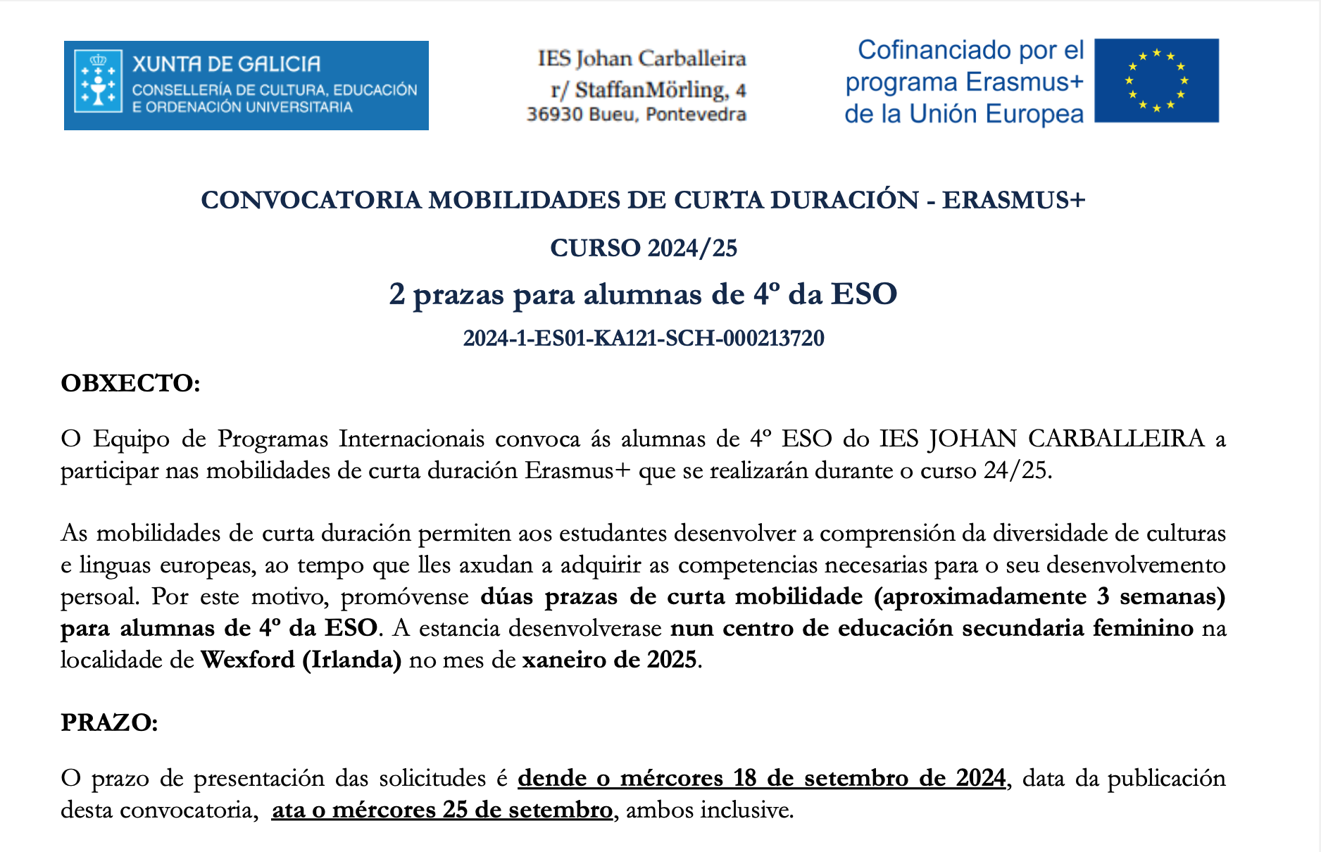 Mobilidade curta duración
