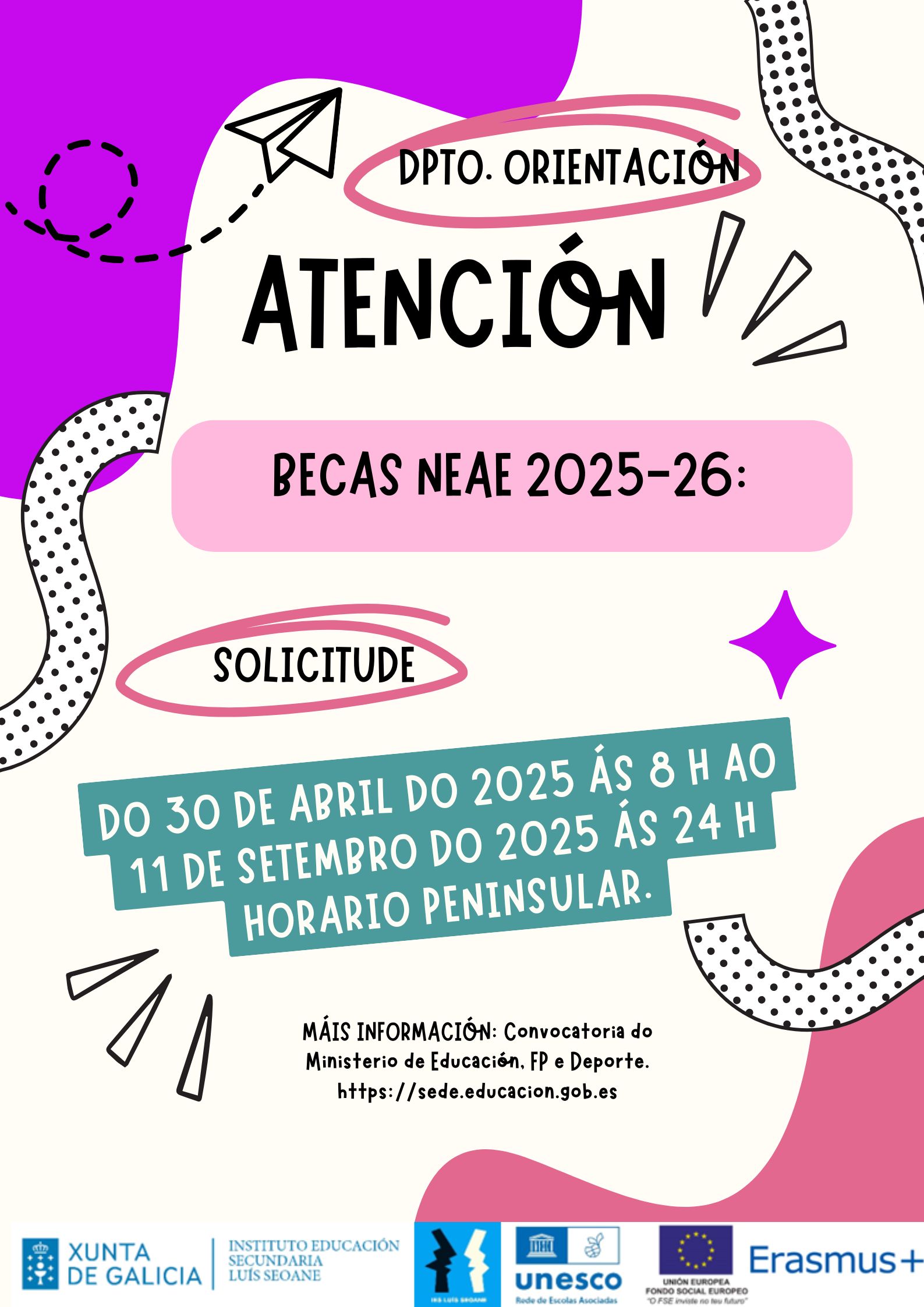 Cartel Becas NEAE 25