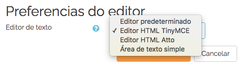 Editor de moodle
