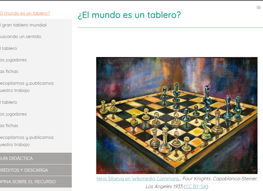 Interfaz proxecto El mundo es un tablero