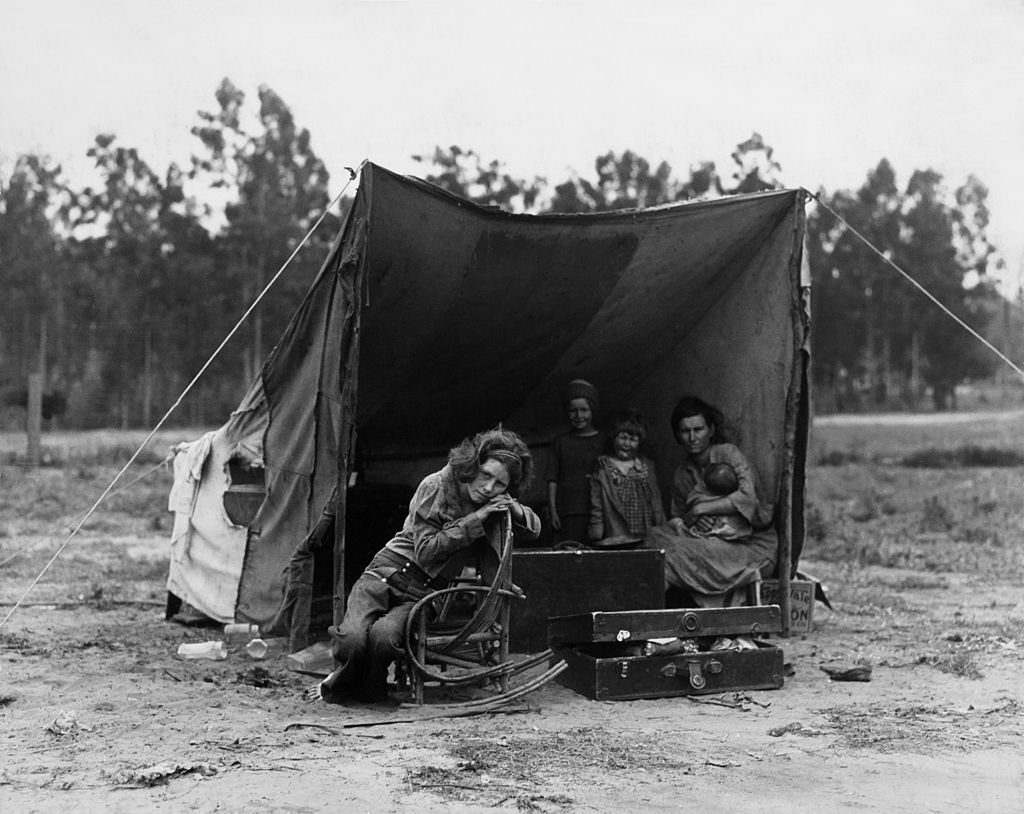 Familia migrante en California