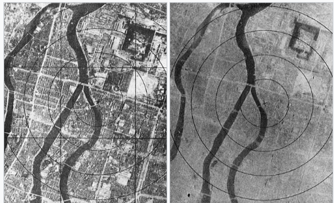 Hiroshima antes e despois da bomba atómica