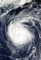 Fotografía dun furacán