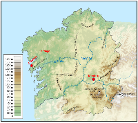 Mapa sinalando o punto de saída e chegada da nosa viaxe