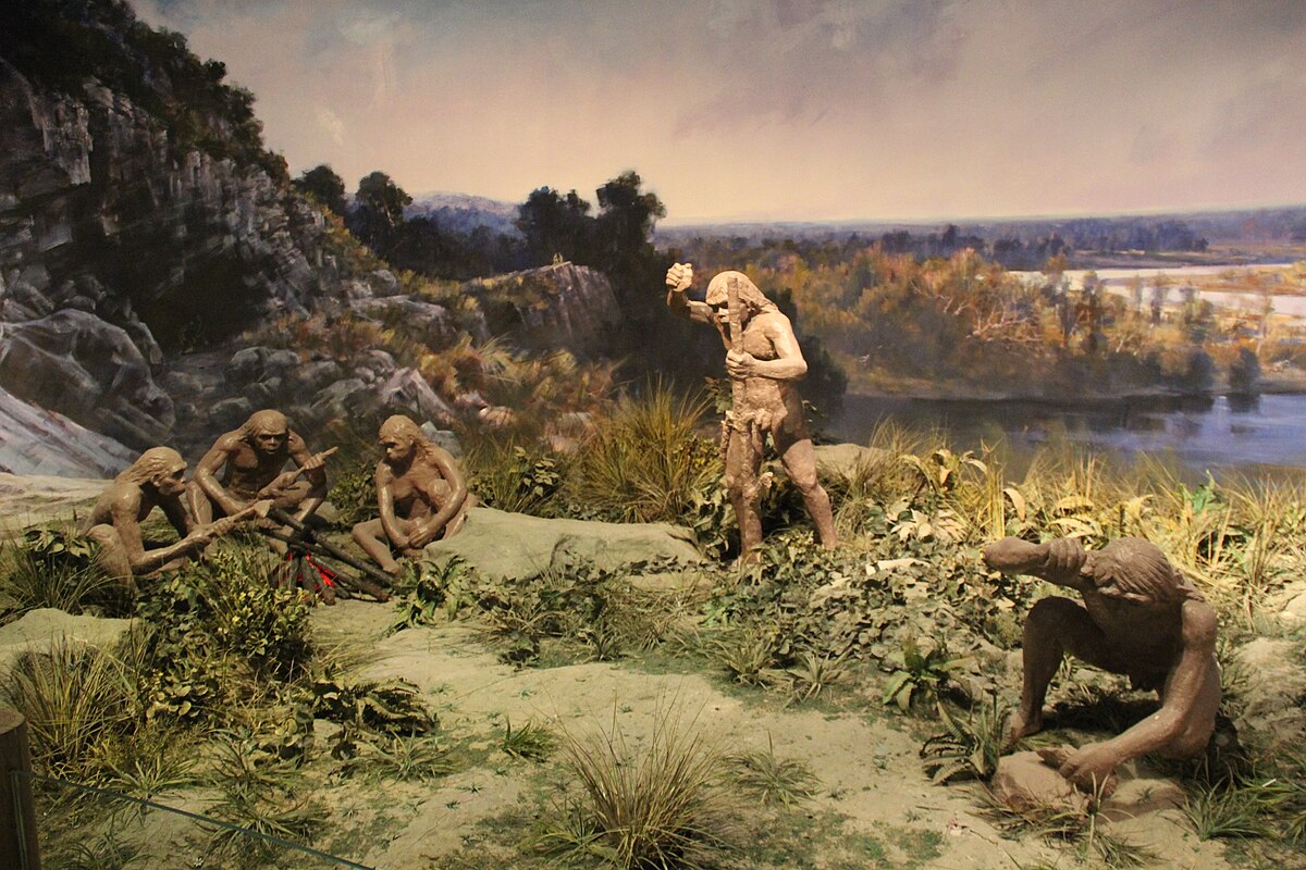 Imaxe dun home prehistórico