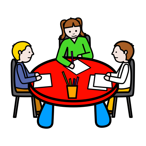 Pictograma de traballo en grupo