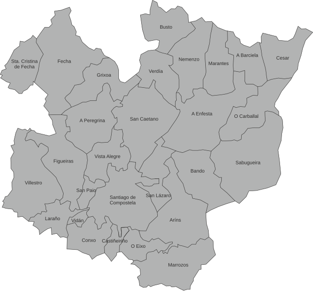 Parroquias de Santiago de Compostela