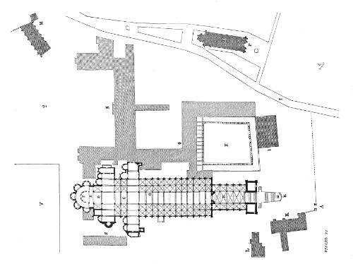 Plano da abadía de Cluny 3