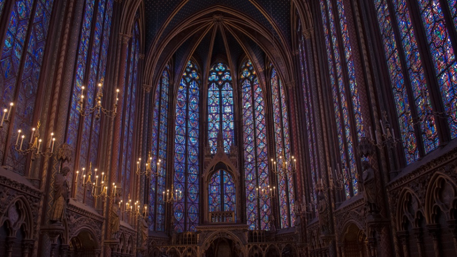 Sainte Chapelle de París, Francia