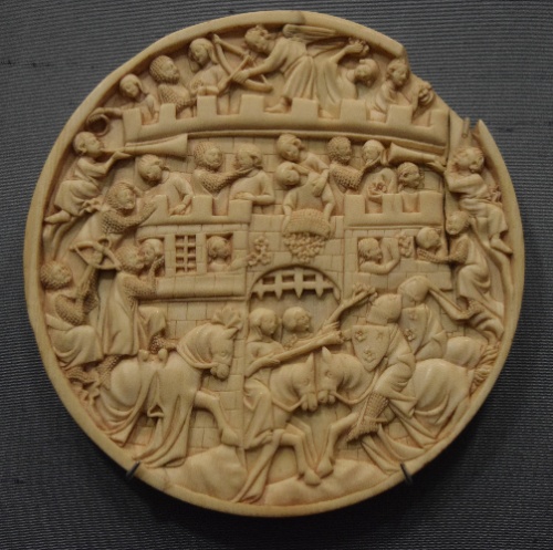 Soporte de espello de marfil