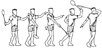 Sesión golpes de mano baja en bádminton