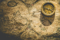Mapa con compás