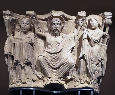 Fotografía do Capitel Cristo Truinfante no MAN