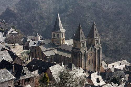 Fotografía da Abadía de Santa Fe de Conques