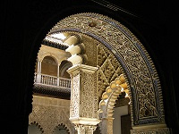 Fotografía da Tipoloxía de arcos empregados nos Reais Alcázares