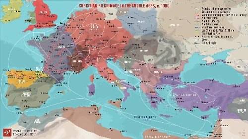 A imaxe mostra a Europa do ano mil