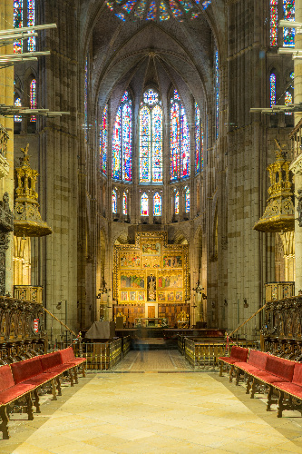 Fotografía do Altar maior da catedral de León