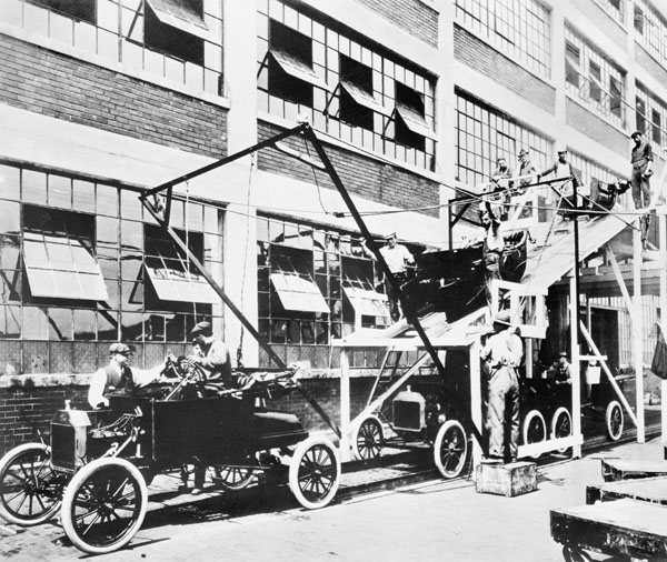Cadea de montaxe en 1913 
