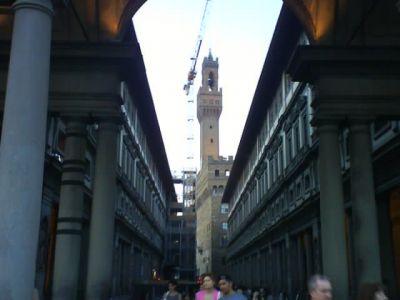 Corredor de Vasari, Galería dos Uffizi, Florencia
