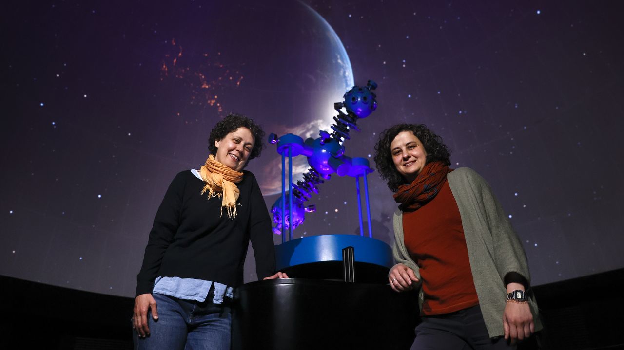 Irene e Inés no planetario