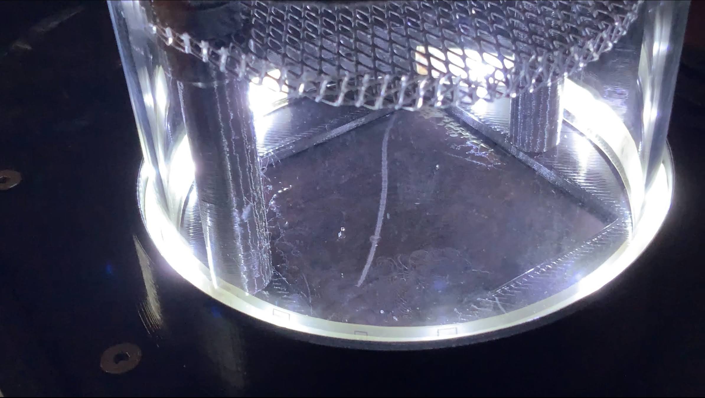 Cámara de néboa traza muón 