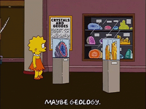 Lisa Simpson geology gif