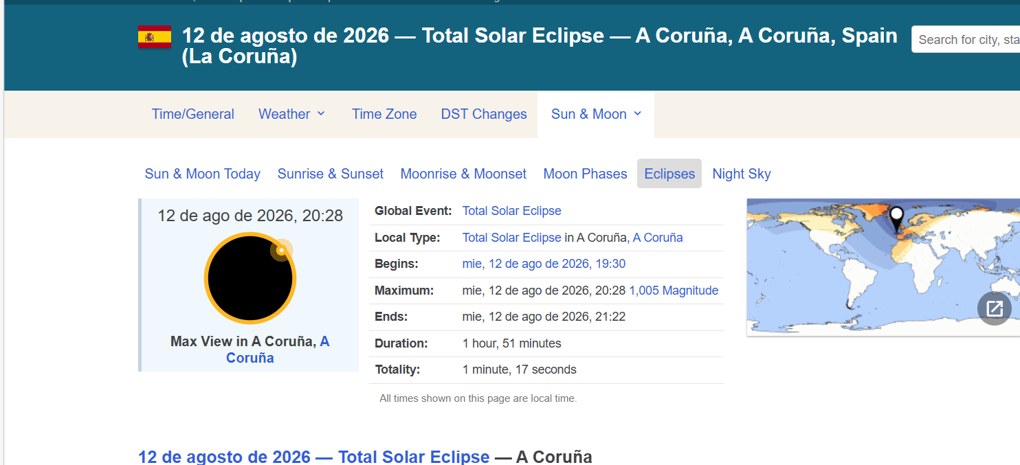 A Eclipse na Coruña