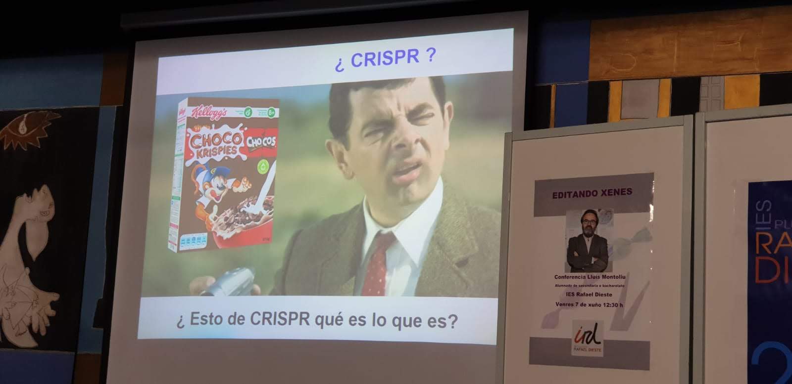 Lluís Montoliu presentando a CRISPR