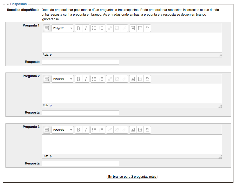 Editar banco de preguntas