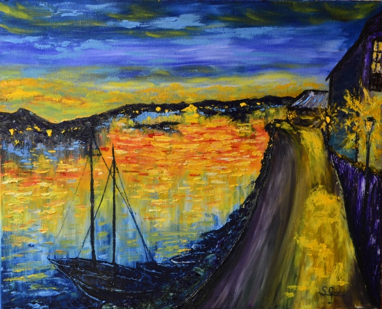 Cuadro de Van Gogh: Embarcadero de Limpias