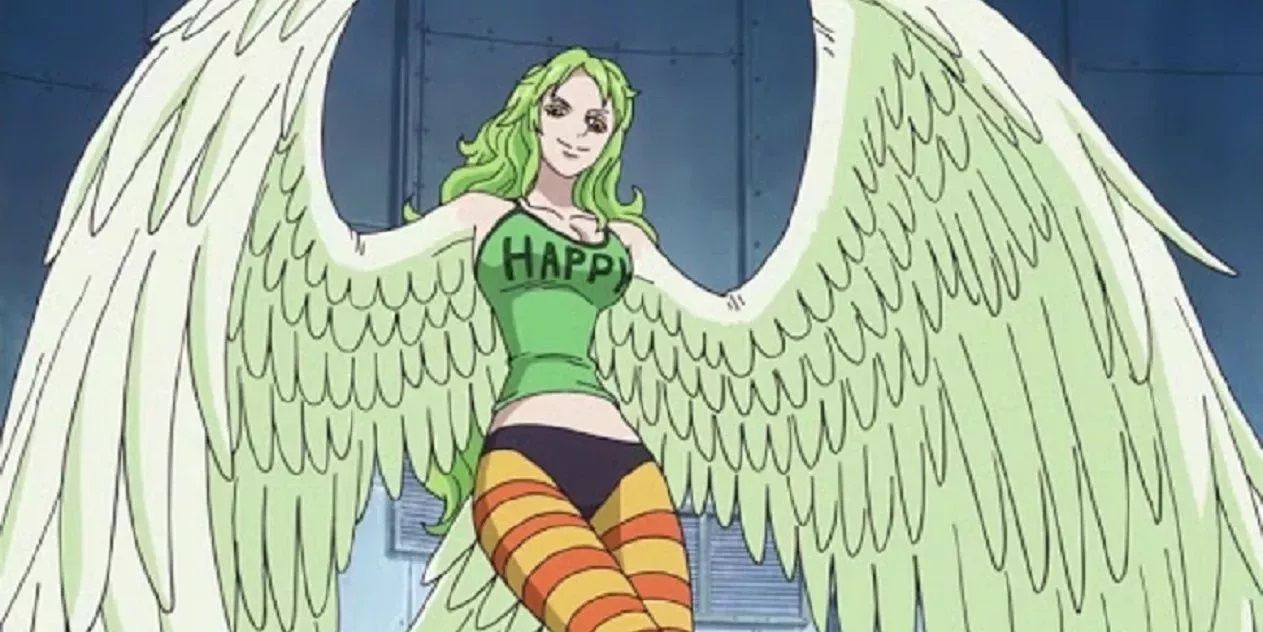 Dibujo del personaje Monet, en One Piece