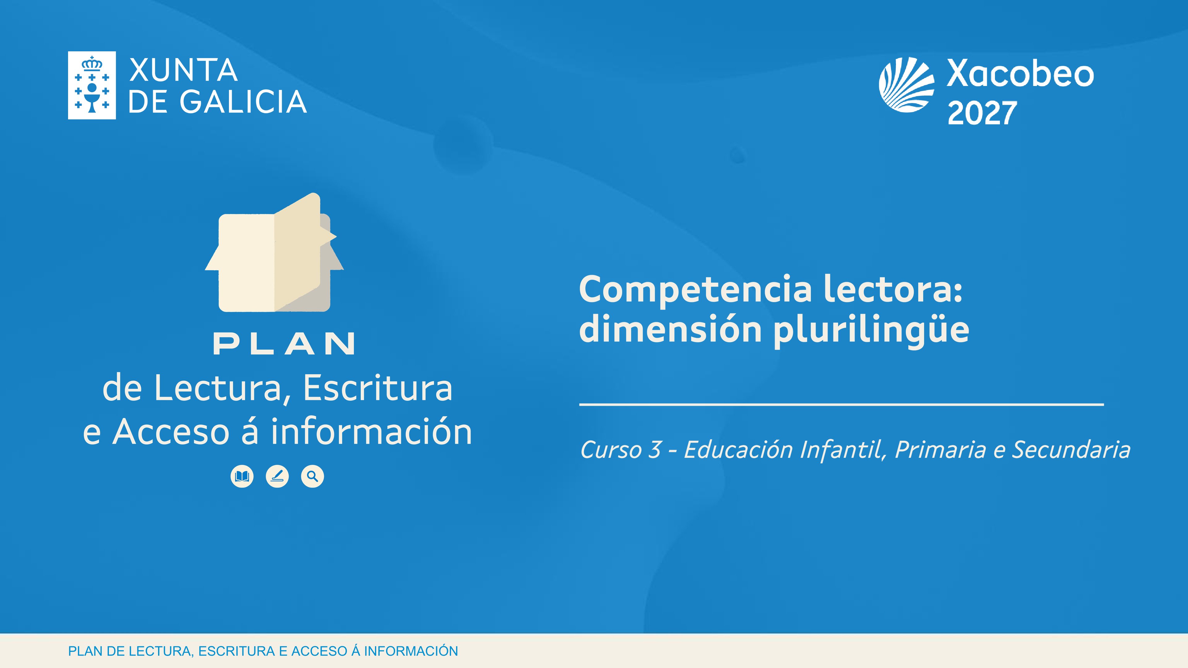 Portada - Curso 3A - Competencia lectora - dimensión plurilingüe - Educación Infantil, Primaria e Secundaria