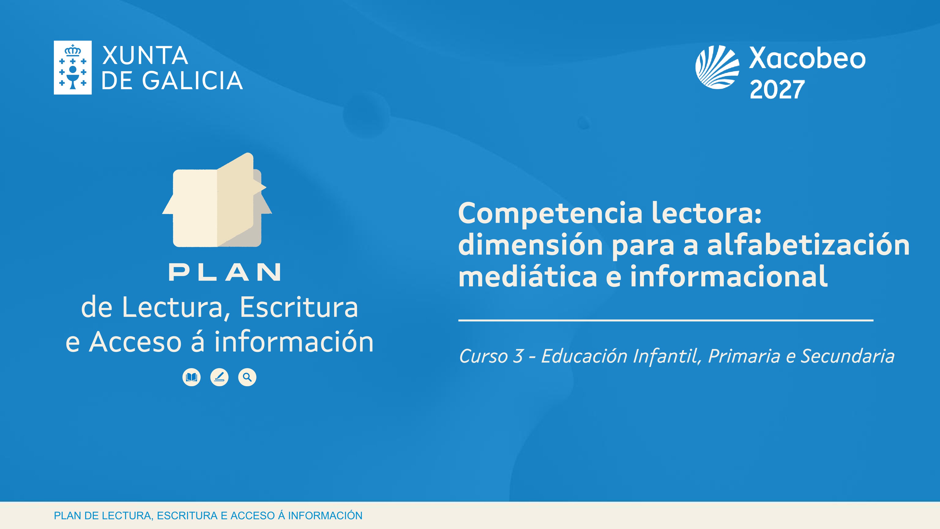 Portada - Curso 3B - Competencia lectora - dimensión para a alfabetización mediática e informacional - Educación Infantil, Primaria e Secundaria Portada - Curso 3B - Competencia lectora - dimensión para a alfabetización mediática e informacional - Educación Infantil, Primaria e Secundaria