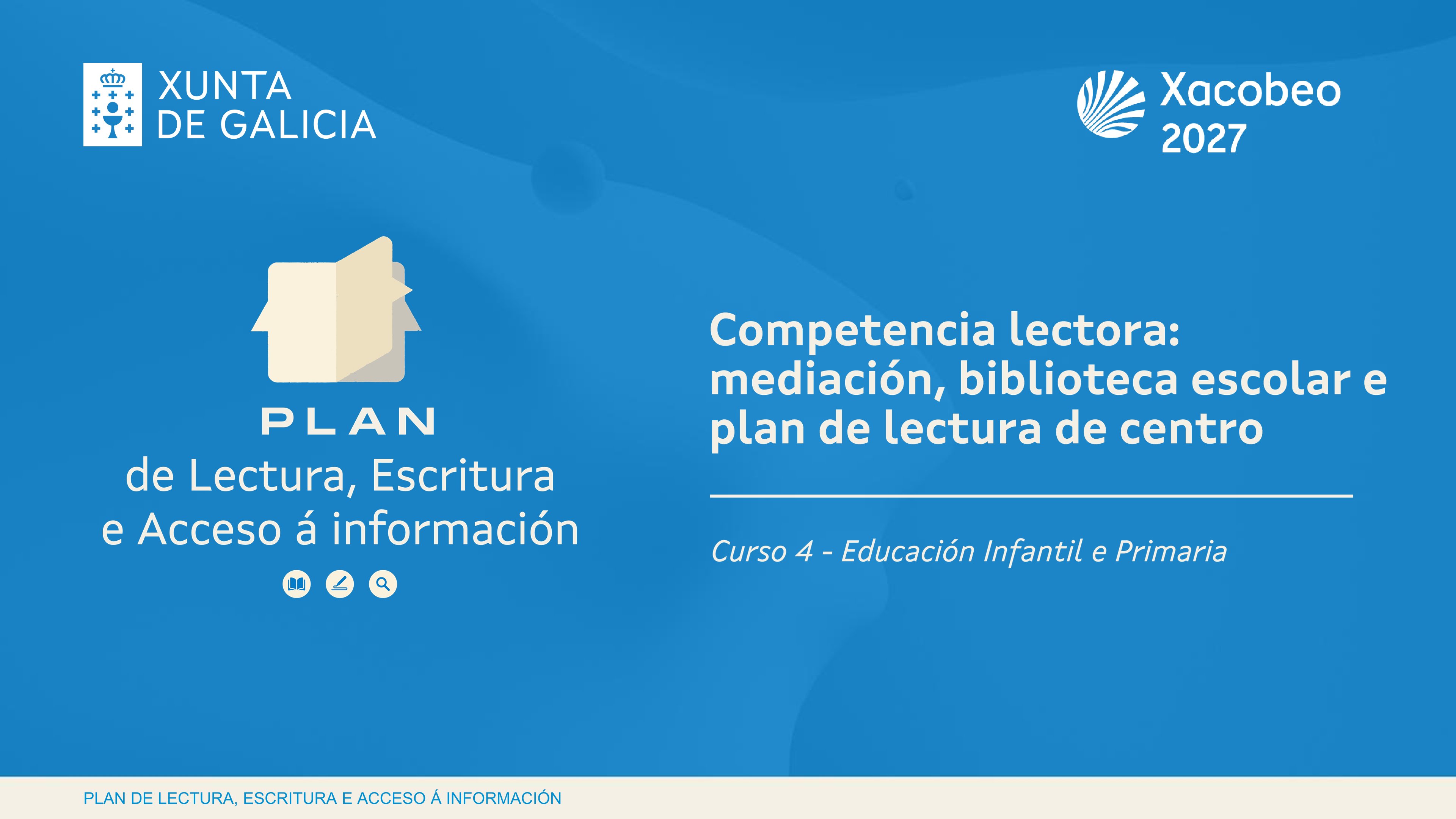 Portada - Competencia lectora: mediación, biblioteca escolar e plan de lectura de centro.
