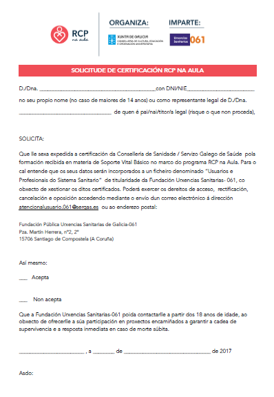 Captura do formulario de solicitude de diploma SVB.